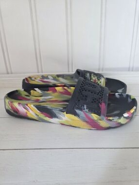 Hunter Original Marble Lightweight Rainbow Slides Summer Unisex 9W Uk